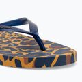 Women's Ipanema Animal Print VI flip flops yellow/pearly blue 7