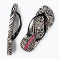 Ipanema Animal Print VI beige/black/pink women's flip flops 3