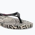 Ipanema Animal Print VI beige/black/pink women's flip flops 7