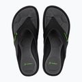 Men's flip-flops Rider Cape XVIII black/grey/green 2