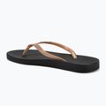 Women's Ipanema Anat Tan black/gold flip flops 3