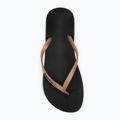 Women's Ipanema Anat Tan black/gold flip flops 5