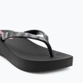 Women's Ipanema Mesh X Plat black/black/lilac flip flops 7