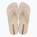 Women's Ipanema Mesh X Plat flip flops beige/beige/brown 2