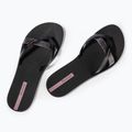 Ipanema Kirei Chic black/glitter/purple women's flip flops 3