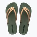 Women's Ipanema Comfy green/gold flip flops 2