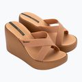 Women's flip-flops Ipanema High Fashion II Slide beige/glitter beige/green
