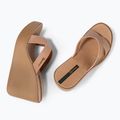 Women's flip-flops Ipanema High Fashion II Slide beige/glitter beige/green 3