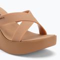 Women's flip-flops Ipanema High Fashion II Slide beige/glitter beige/green 7