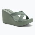 Women's Ipanema High Fashion II Slide green/glitter green/grey flip-flops