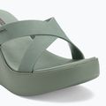Women's Ipanema High Fashion II Slide green/glitter green/grey flip-flops 7
