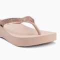 Women's Ipanema Mesh Chic Plat pink/glitter pink flip flops 7