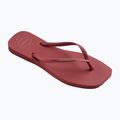 Women's Havaianas Square Logo Flip Flops Pop Up pau brasil 8