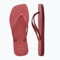 Women's Havaianas Square Logo Flip Flops Pop Up pau brasil 11