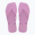 Women's Havaianas Square Logo Flip Flops Pop Up fresh lavender 10