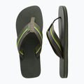 Men's Havaianas Urban Brasil olive green flip flops 10