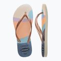 Women's Havaianas Slim Palette Glow flip flops beige 5