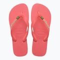 Havaianas Brasil Logo tropical coral flip flops 4