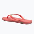Havaianas Brasil Logo tropical coral flip flops 3