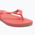 Havaianas Brasil Logo tropical coral flip flops 7