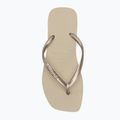 Women's Havaianas Slim Square flip flops sand grey 5