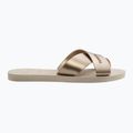 Women's flip-flops Havaianas Aqua Metallic beige 2