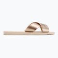 Women's flip-flops Havaianas Aqua Metallic beige 2