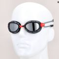 Zoggs Predator Titanium red/grey/mirrored smoke swimming goggles 461065 7