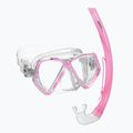 Mares Combo Zephir Junior pink/clear children's snorkel kit