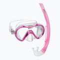 Mares Combo Seahorse pink/clear children's snorkel set