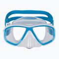 Diving mask Mares Puffer aqua white/clear