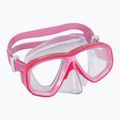Diving mask Mares Puffer pink pink/clear