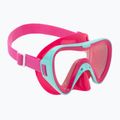 Mares Turtle aqua/pink children's snorkel mask