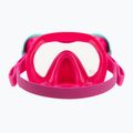 Mares Turtle aqua/pink children's snorkel mask 4