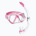 Mares Combo Wahoo Neon pink/white/clear snorkel kit