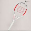 Wilson Six.One Team 95 Cvr tennis racket red and white WRT73640U 8