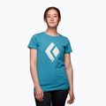 Women's climbing T-shirt Black Diamond Chalked Up blue AP7300524055LRG1