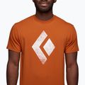 Black Diamond Chalked Up men's climbing t-shirt orange APUO956041LRG1 3