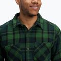 Men's Black Diamond Project Heavy Flannel palm green/anthracite plaid trekking shirt 4