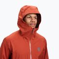 Men's rain jacket Black Diamond Fineline Stretch burnt sienna 4