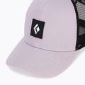 Baseball cap Black Diamond Trucker soft lilac/black/black icon patch 3