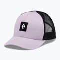 Baseball cap Black Diamond Trucker soft lilac/black/black icon patch