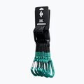 Climbing quickdraw set Black Diamond Hotforge Hybrid Quickpack Set 6 pcs. 12 cm clean green