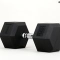 TREXO Hex HXD250 rubberised dumbbell 25 kg 11