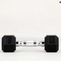 TREXO Hex HXD25 rubberised dumbbell 2.5 kg 11