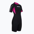 Women's swimming wetsuit SEAC Shorts Relax 2.2 mm black/pink