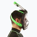 SEAC Magica grey clear/green lime full face mask for snorkelling 9