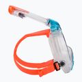 SEAC Libera acquamarine/orange children's full face mask for snorkelling 3