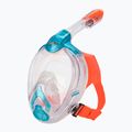 SEAC Libera acquamarine/orange children's full face mask for snorkelling 5