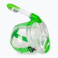 Full-face snorkelling mask for children SEAC Libera lime transparent/lime